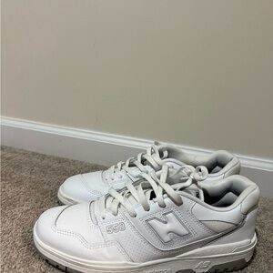 New Balance 550 White and Black Sneakers
